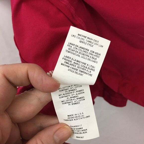 Bebe Sport Pink Deep V-Neck Cotton Spandex Dress - Picture 7 of 7